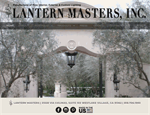Tablet Screenshot of lanternmasters.com